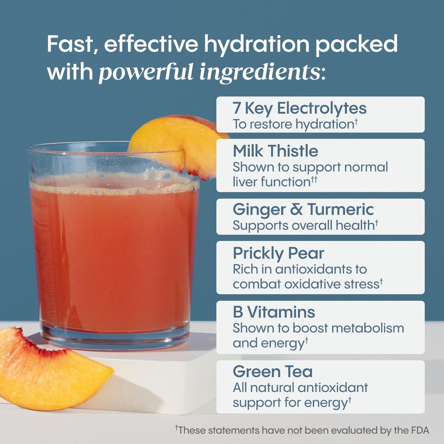 Hydralyte Liver Support + Electrolyte Mix – Milk Thistle, Turmeric & Ginger (Peach Passion Ginger, 20 Packets)
