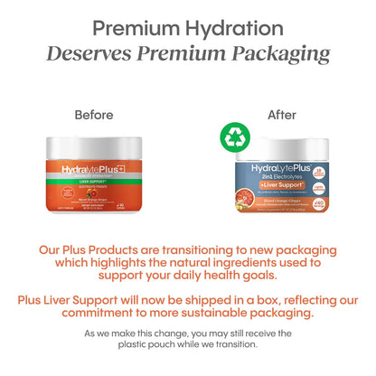Hydralyte Liver Support + Electrolyte Mix – Milk Thistle, Turmeric & Ginger (Blood Orange Ginger, 40 Serves)