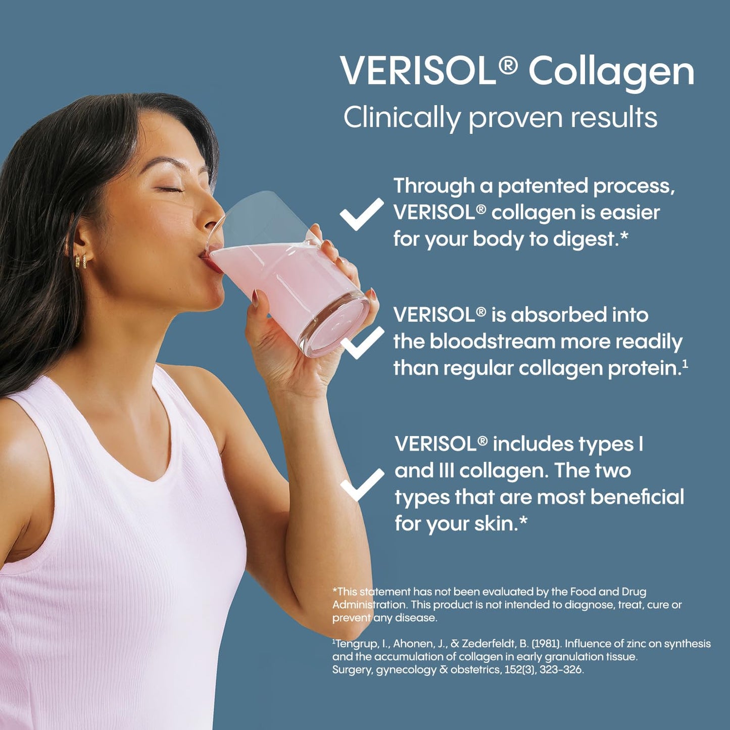 Hydralyte Verisol Collagen Packets with Electrolytes – Hydration with Vitamin C (30 Count)