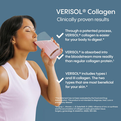 Hydralyte Verisol Collagen Packets with Electrolytes – Hydration with Vitamin C (30 Count)