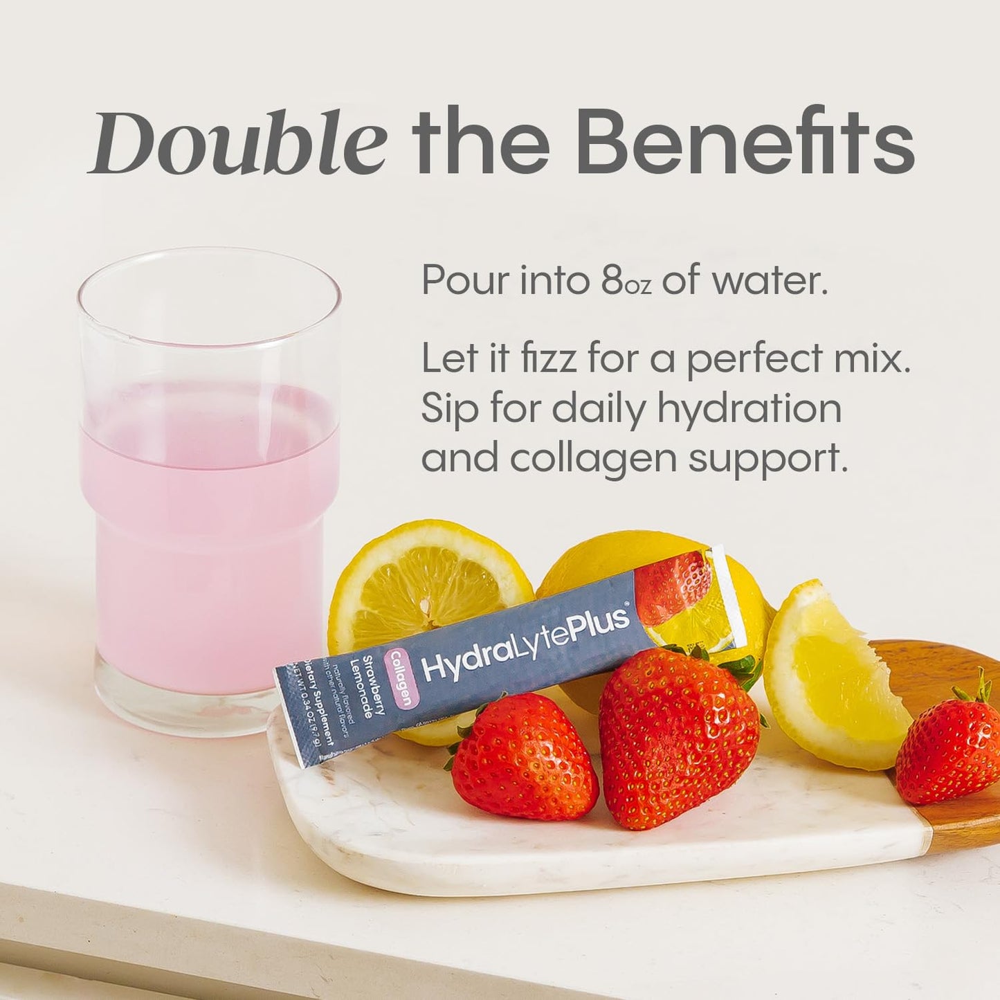 Hydralyte Verisol Collagen Packets with Electrolytes – Hydration with Vitamin C (30 Count)