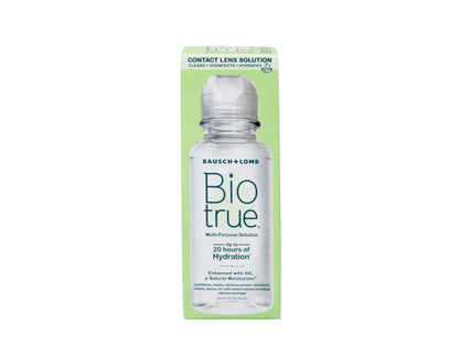 Biotrue 10 oz + 2 oz Travel Bottle Bundle with Sight Savers Case (4 Ct)