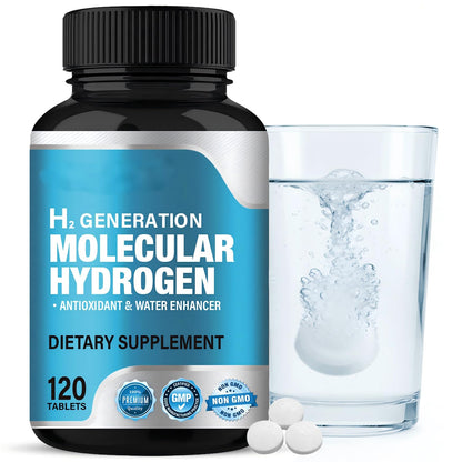 Hydrogen Water Tablets 12 ppm with Magnesium – Supports Brain Health & Cognitive Function | 120 Count (Pack of 1)