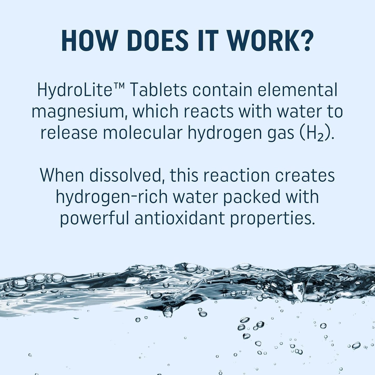 HydroLite Molecular Hydrogen Tablets with Magnesium | 12,000 PPB H2 – Raspberry | Made in USA, 30 Tablets