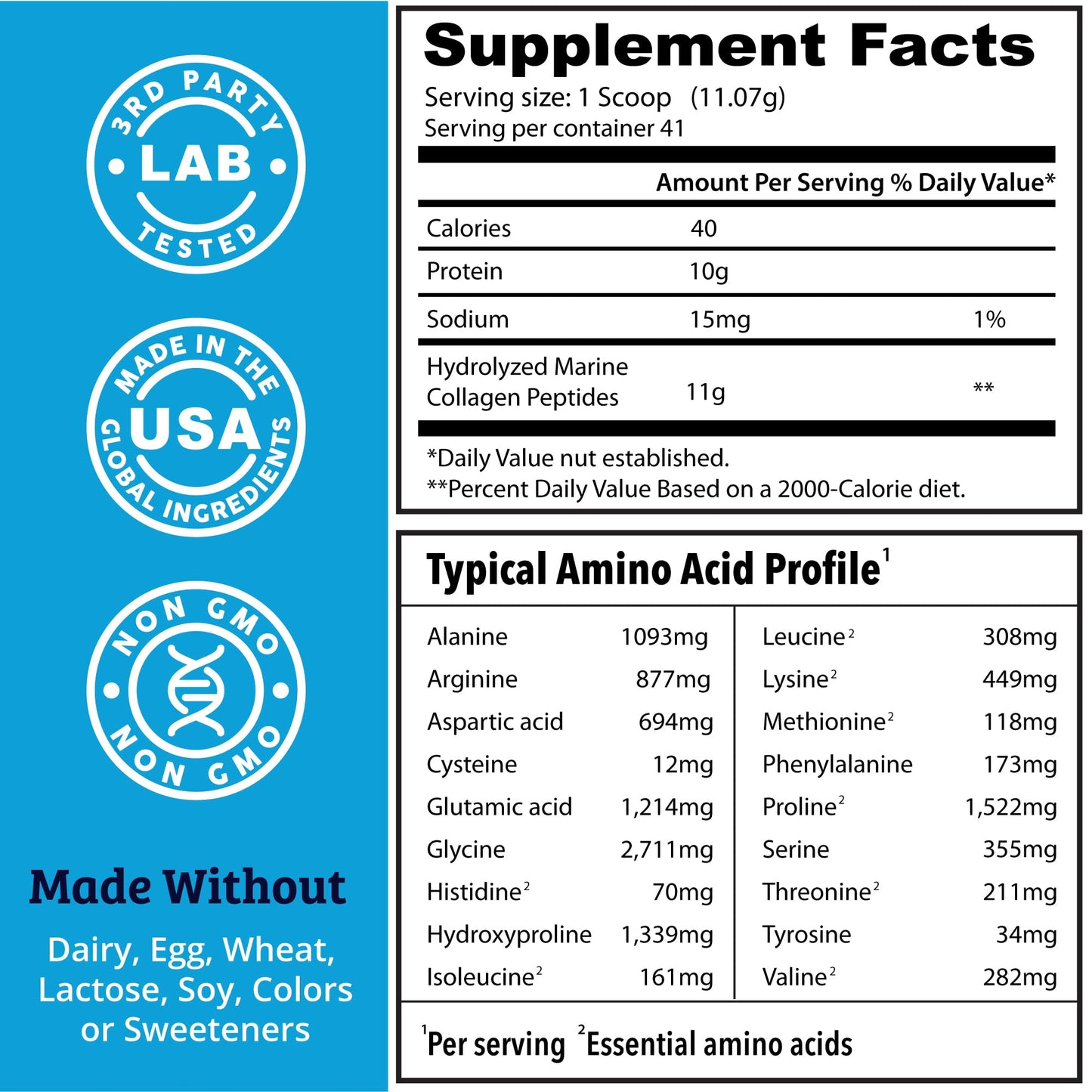 Dr. Matthew Marine Collagen Peptides Powder - Hydrolyzed Wild-Caught Fish Protein for Hair & Skin | Women & Men