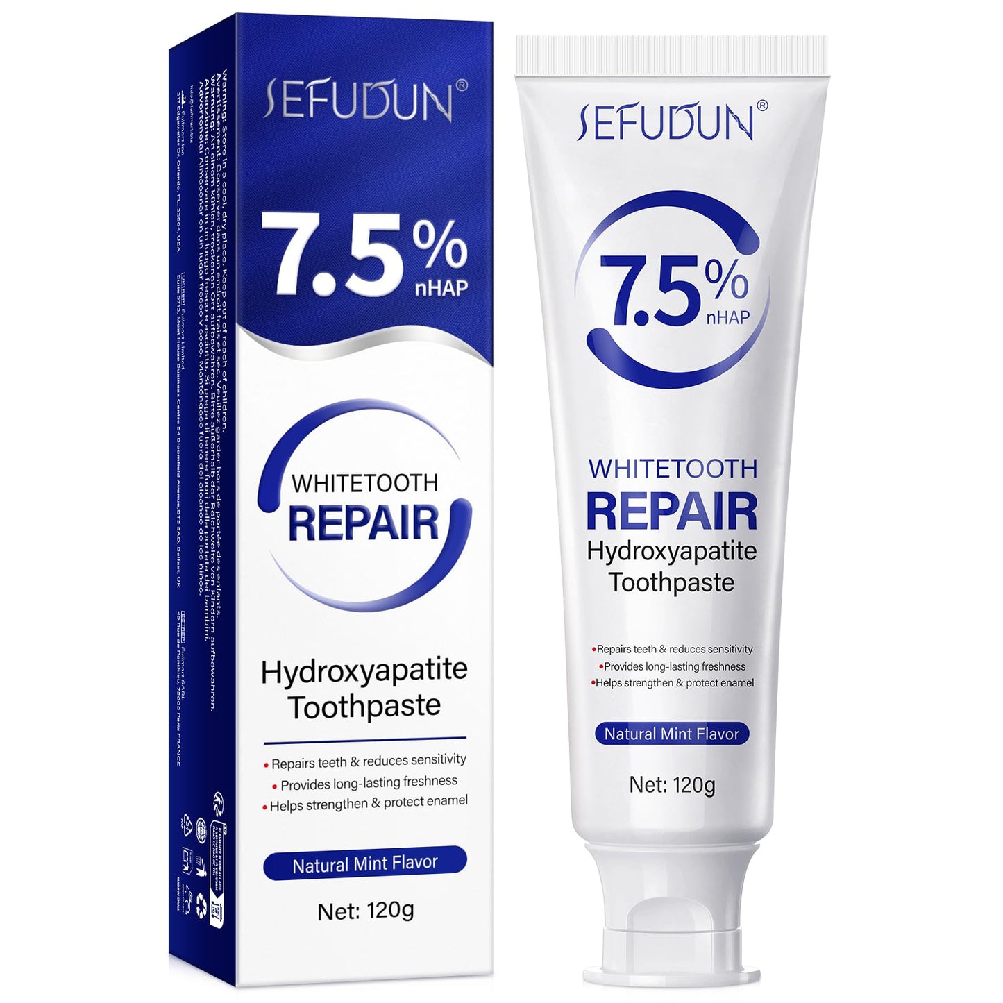 Hydroxyapatite Toothpaste for Enamel Protection & Strengthening | Gentle Mint 4.23 oz