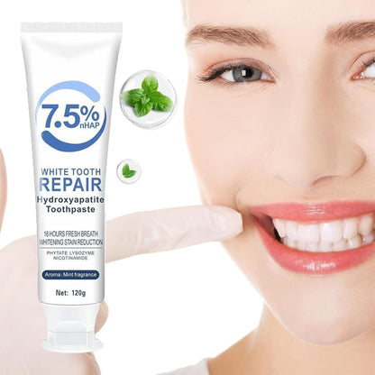 Hydroxyapatite Toothpaste 7.5% (2pc) – Enamel Protection & Strengthening, Gentle Mint