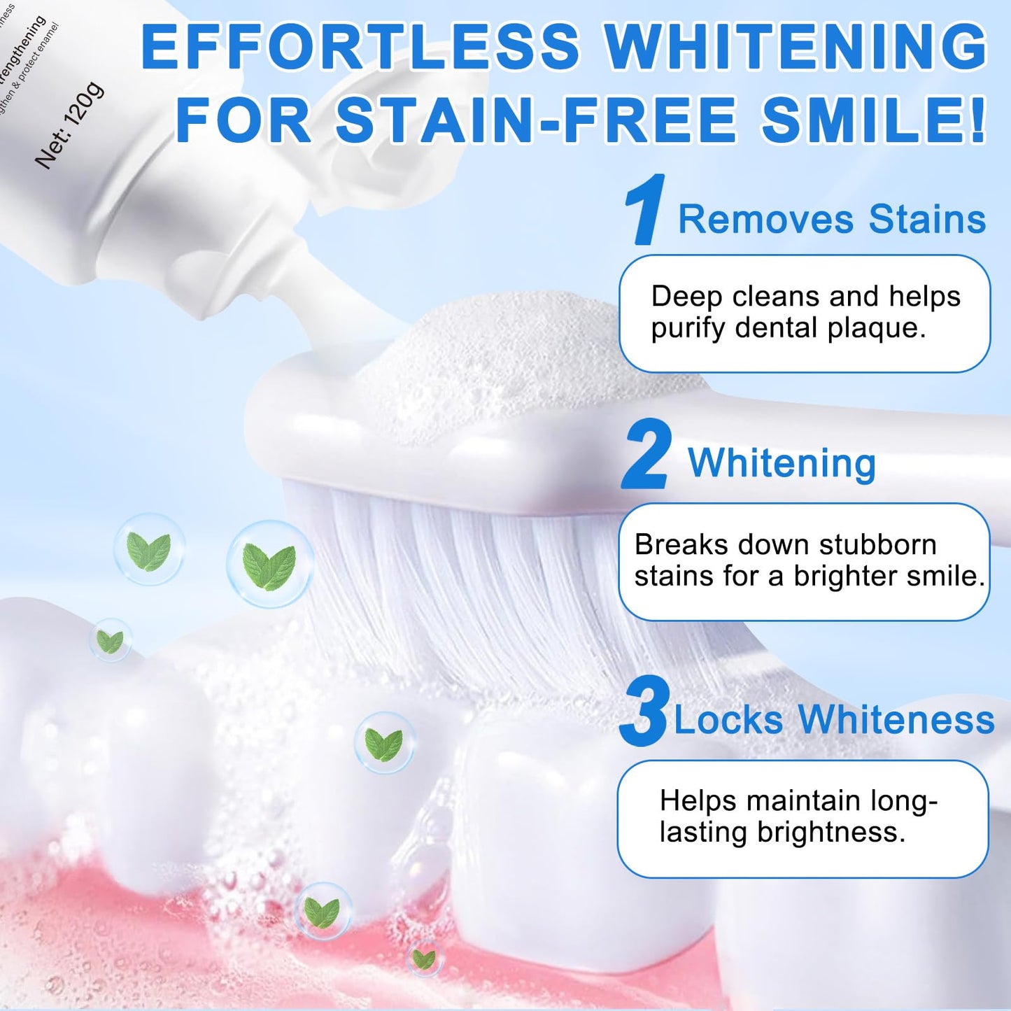 Hydroxyapatite Toothpaste – Enamel Repair & Cavity Prevention, Fluoride-Free, Fresh Mint 1 Pack
