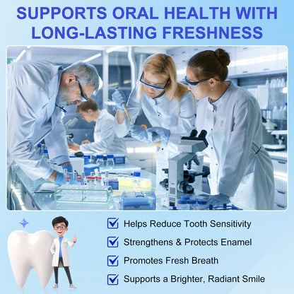 Hydroxyapatite Toothpaste for Enamel Protection - Fluoride-Free for Sensitive Teeth