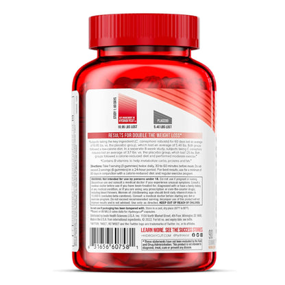 Hydroxycut Gummies (Pack of 2) – 99% Caffeine Free – Metabolize Carbs, Proteins & Fats – 15 Vitamins & Minerals – For Women & Men
