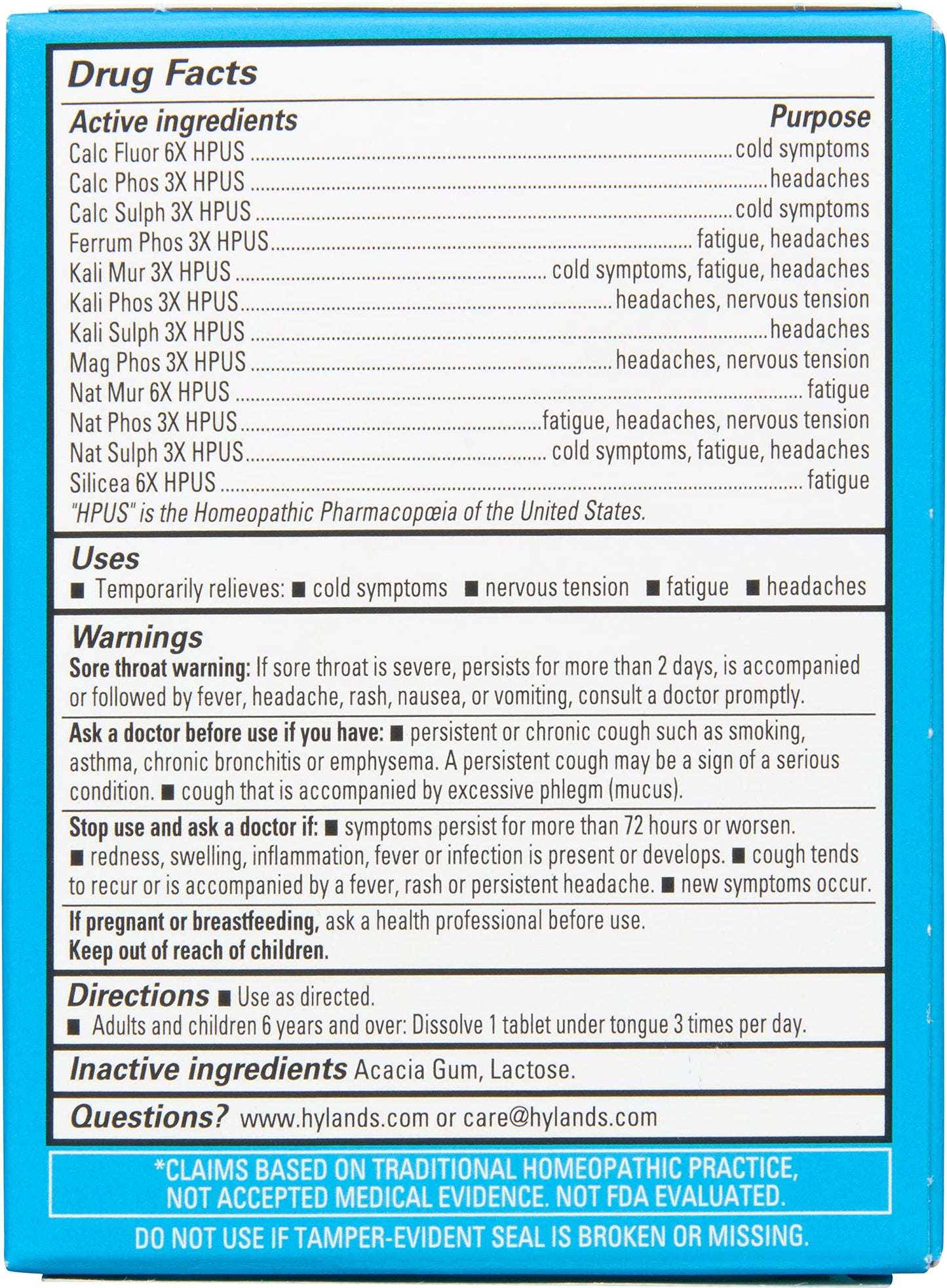 Hyland's Bioplasma Cell Salts Tablets 2 Pack - Naturals | 100 Count