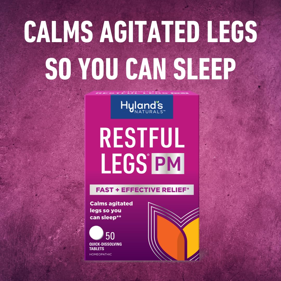 Hyland's Restful Legs PM – Nighttime Calming Formula, 150 Quick-Dissolving Tablets (Pack of 3)