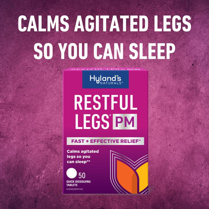 Hyland's Restful Legs PM – Nighttime Calming Formula, 150 Quick-Dissolving Tablets (Pack of 3)