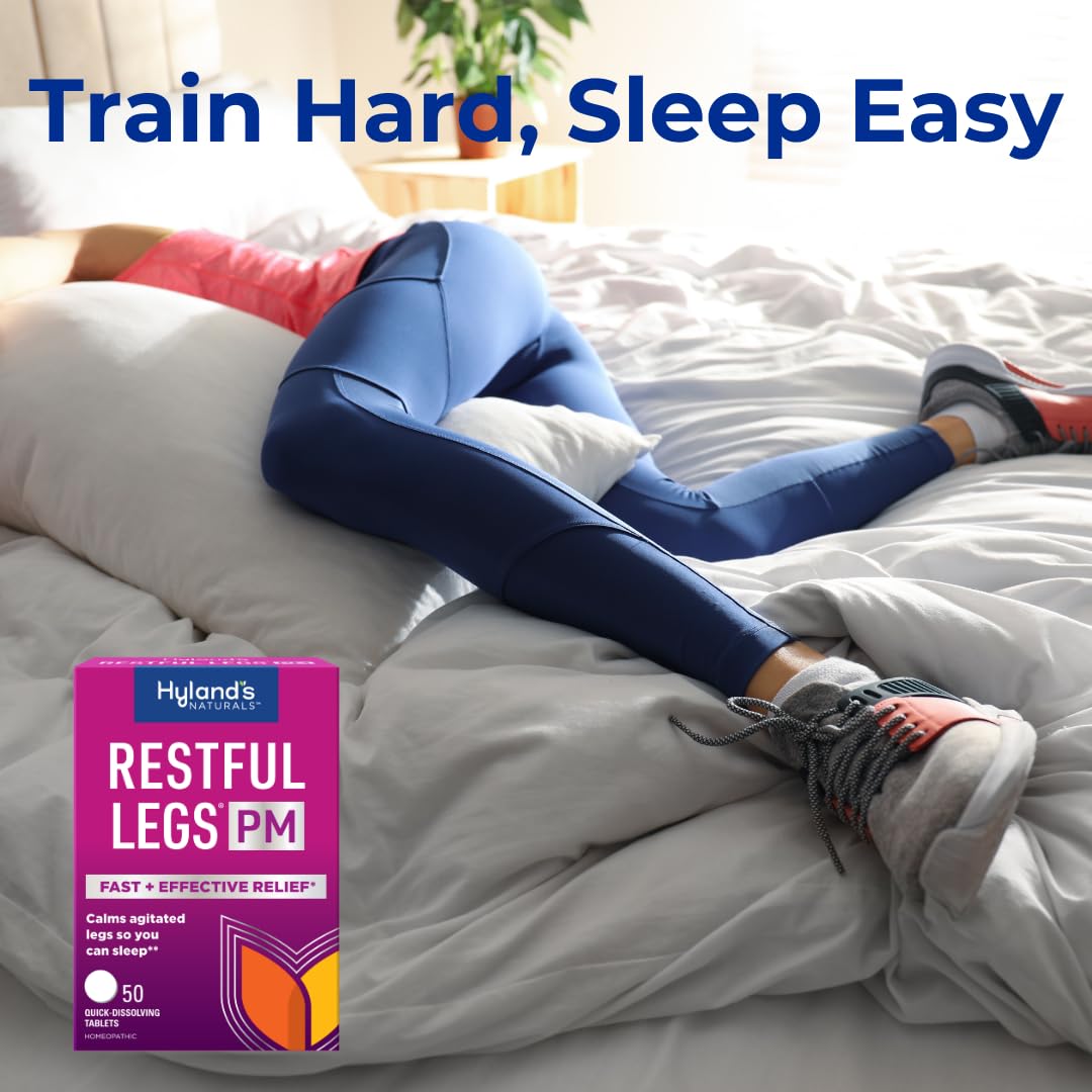 Hyland's Restful Legs PM – Nighttime Calming Formula, 150 Quick-Dissolving Tablets (Pack of 3)