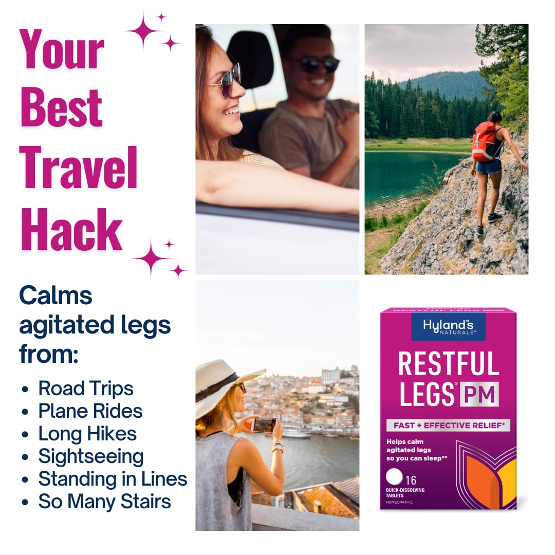 Hyland's Restful Legs PM – Nighttime Calming Formula, 150 Quick-Dissolving Tablets (Pack of 3)