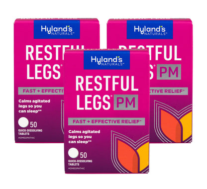 Hyland's Restful Legs PM – Nighttime Calming Formula, 150 Quick-Dissolving Tablets (Pack of 3)