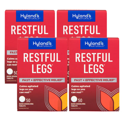 Hyland's Restful Legs Tablets 50 ea (Pack Of 4) | Natural Homeopathic Leg Relief
