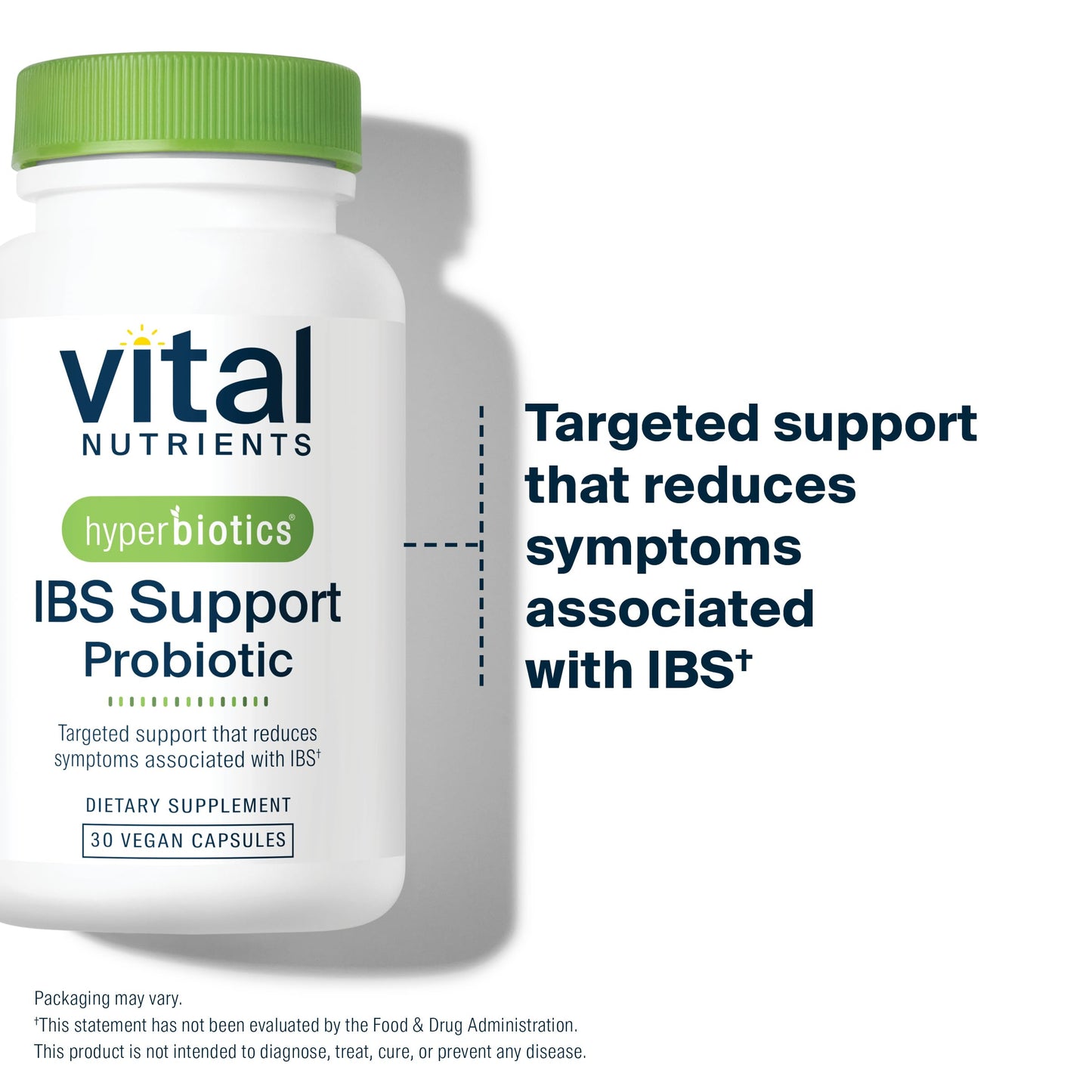 Hyperbiotics Vital Nutrients IBS Probiotic – Clinically Studied Vegan IBS Relief | 30 Capsules