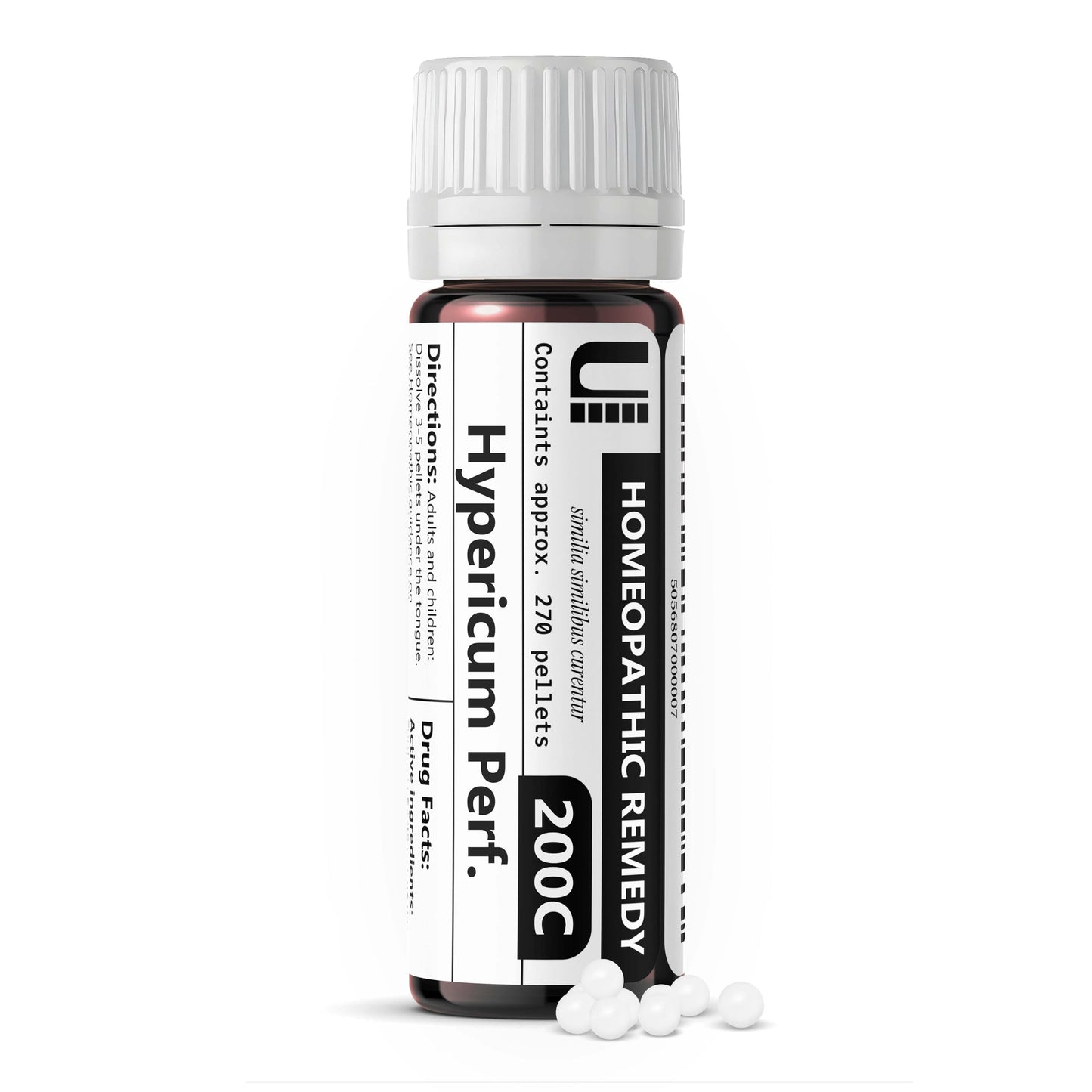 Hypericum Perforatum 200C Homeopathic Remedy, 270 Pellets – Lactose-Free, No Additives