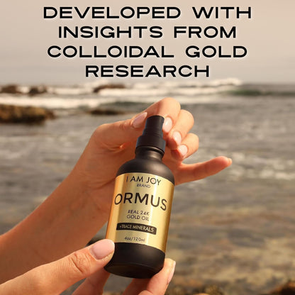 I Am Joy Co. Ormus Gold Oil Monoatomic | Deeper Thought, Intuition & Dream Clarity | 4oz