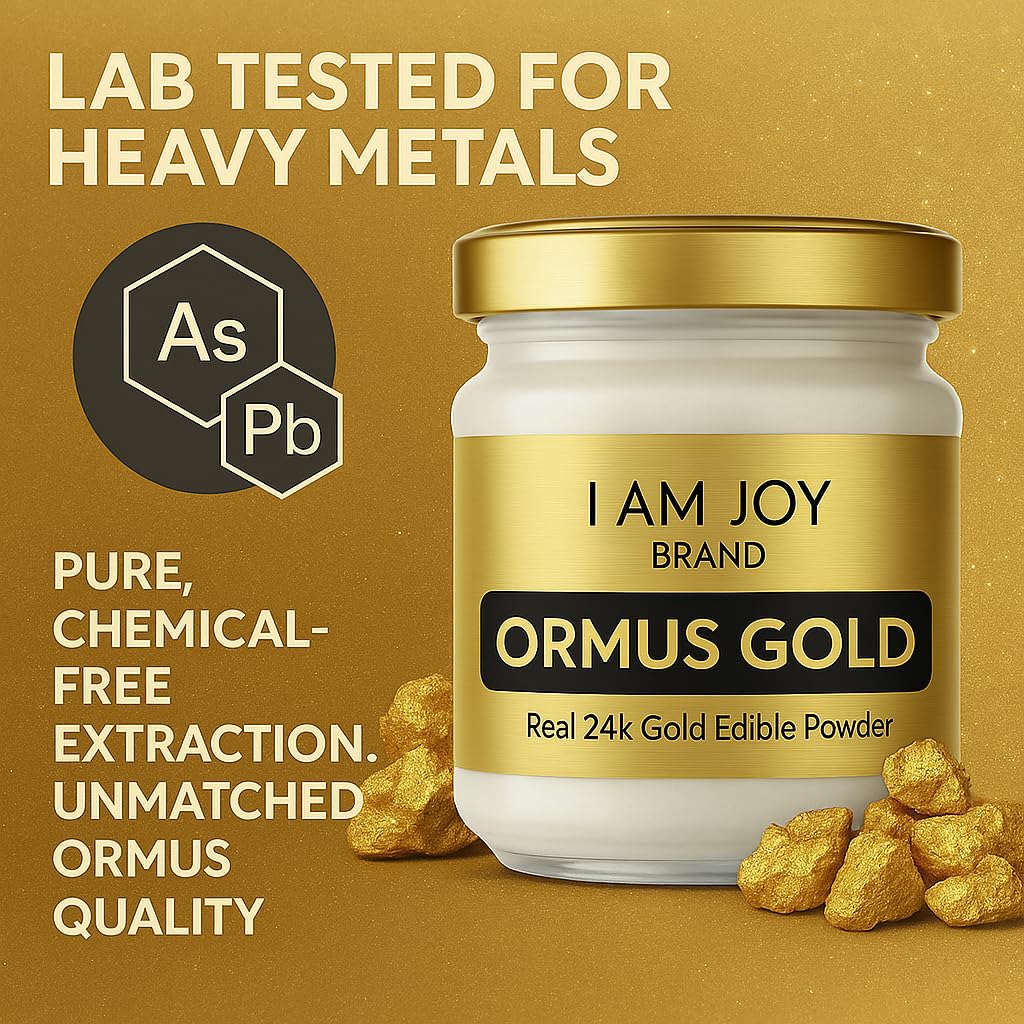 I Am Joy Co. Pure Ormus White Gold Powder Monoatomic M-State 24k 99.99% - 22g