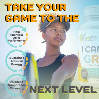 I Can Grow (2 Pack) - For Kids 10+ & Teens | Bone, Muscle & Joints | Made in USA