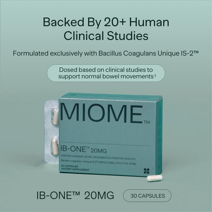 IB-ONE Probiotic for IBS Relief | Bacillus Coagulans IS-2 | 30 Capsules