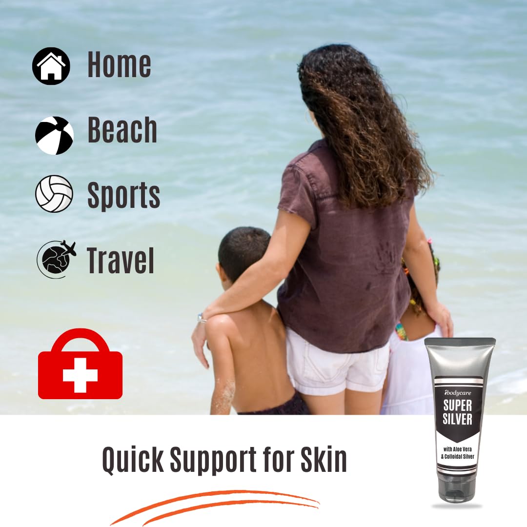 ibodycare Super Silver Colloidal Gel 45 PPM – Skin Comfort (4 oz)