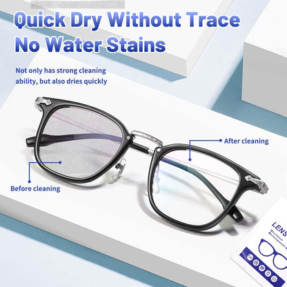 Icepac Lens Wipes for Eyeglasses - 500 Individual Packets | Glasses & Lens Cleaning