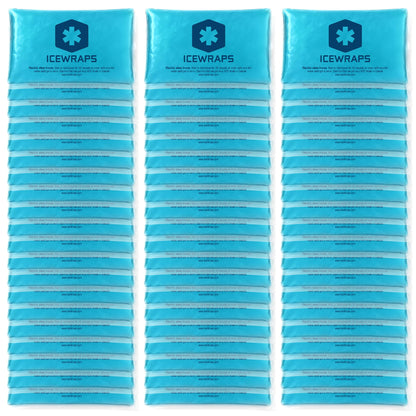 ICEWRAPS 3x5 in Hot & Cold Gel Packs – Reusable, Puncture-Resistant, 60-Pack | FSA/HSA Eligible