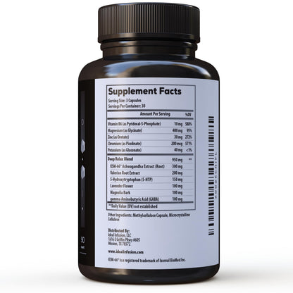 Ideal Infusion Nighttime Recovery & Deep Sleep – Melatonin Free, Magnesium Glycinate & KSM-66, Vegan