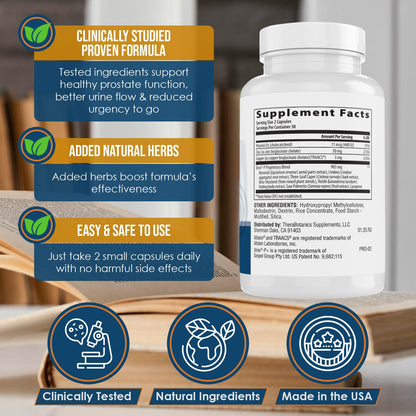 Advanced Men's Prostate Support by Ideal Prostate Plus Ultra with Reishi Mushroom, Saw Palmetto, Lycopene and More for Natural Relief