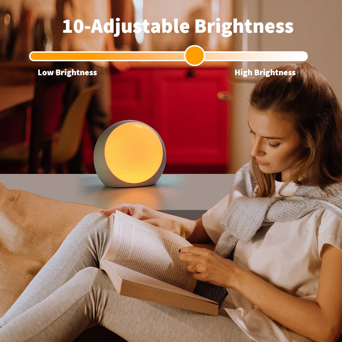 iDealSleep Brown Noise Machine — 30 Soothing Sounds, 12 Night Lights, Auto-Off Timer