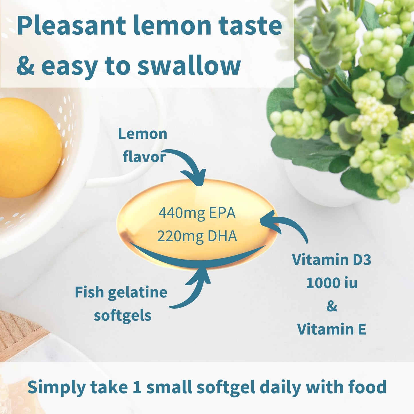 Igennus Advanced rTG Omega-3 IFOS Wild Fish Oil + Vitamin D3, 360 Softgels