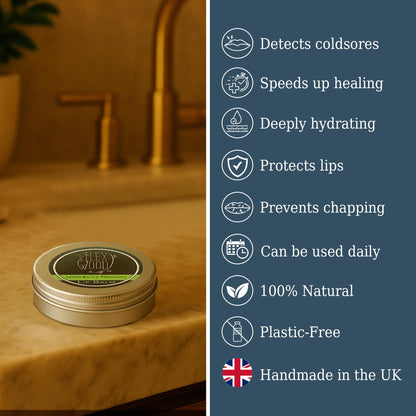 The Ilex Wood All Natural Lip Balm – Lemon Balm & Peppermint | Palm Oil Free