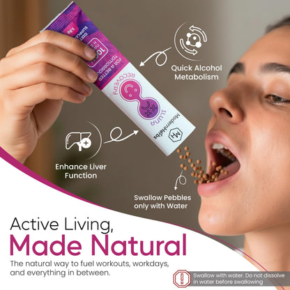 ILUNA Recovery Hangover Relief – All-Natural Milk Thistle & Korean Herbs | Max Strength Pebbles (4)