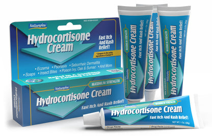 Natureplex Hydrocortisone 1% Cream 1.0 Oz (Pack of 4) – Maximum Strength Anti-Itch Relief, Made in USA