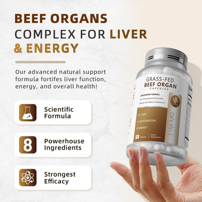 iMATCHME Grass-Fed Beef Liver Capsules for Women & Men | Hormone Balance & Energy - 60 Caps