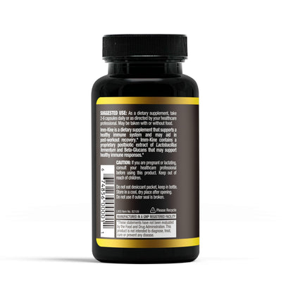 Aidan Products Imm-Kine Advanced Immune Support Supplement | MPGC Postbiotic + Beta 1-3 Glucan, 60 Capsules