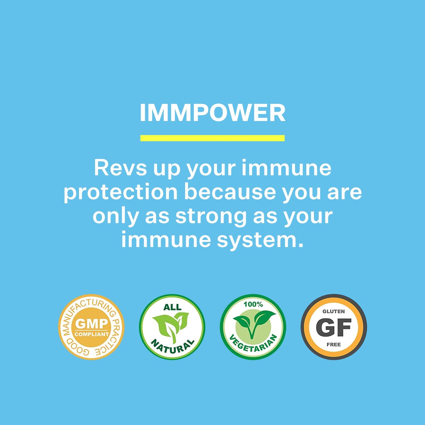 American BioSciences ImmPower AHCC 500mg Capsule – Immune Support, NK Cell Activity, 60 Veggie Capsules