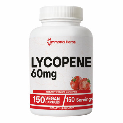 Immortal Herbs Lycopene 60mg for Men – 150 Capsules (Vegan, Non-GMO, Gluten Free)