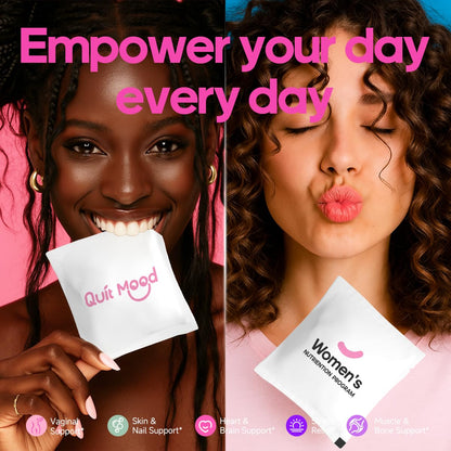 Women's Daily Vitamin Packs – All-in-One Multivitamin with Probiotics, D3+K2, NR1000 & Ashwagandha