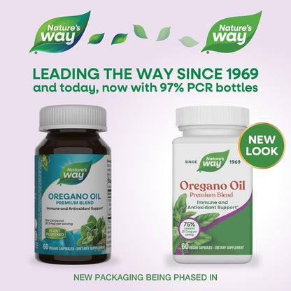 Nature's Way Oregano Oil – Immune & Antioxidant Support, 75-85% Carvacrol, Gluten Free