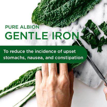 Emerald Labs Gentle Iron 25mg – Chelated Iron Supplement (120 Veg Capsules)