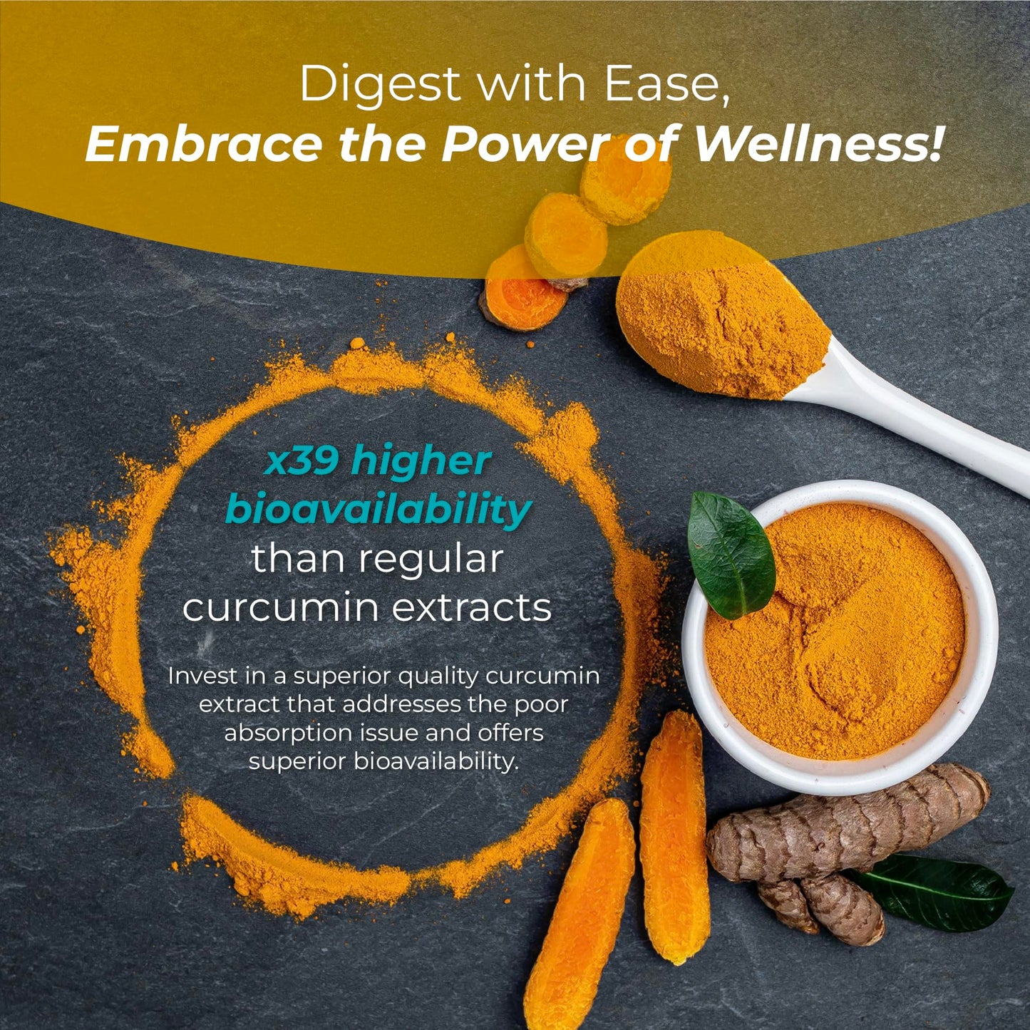 PureHealth Curcumin Extract – High-Absorption Turmeric for Immune & Joint Support (Curcugen x39)