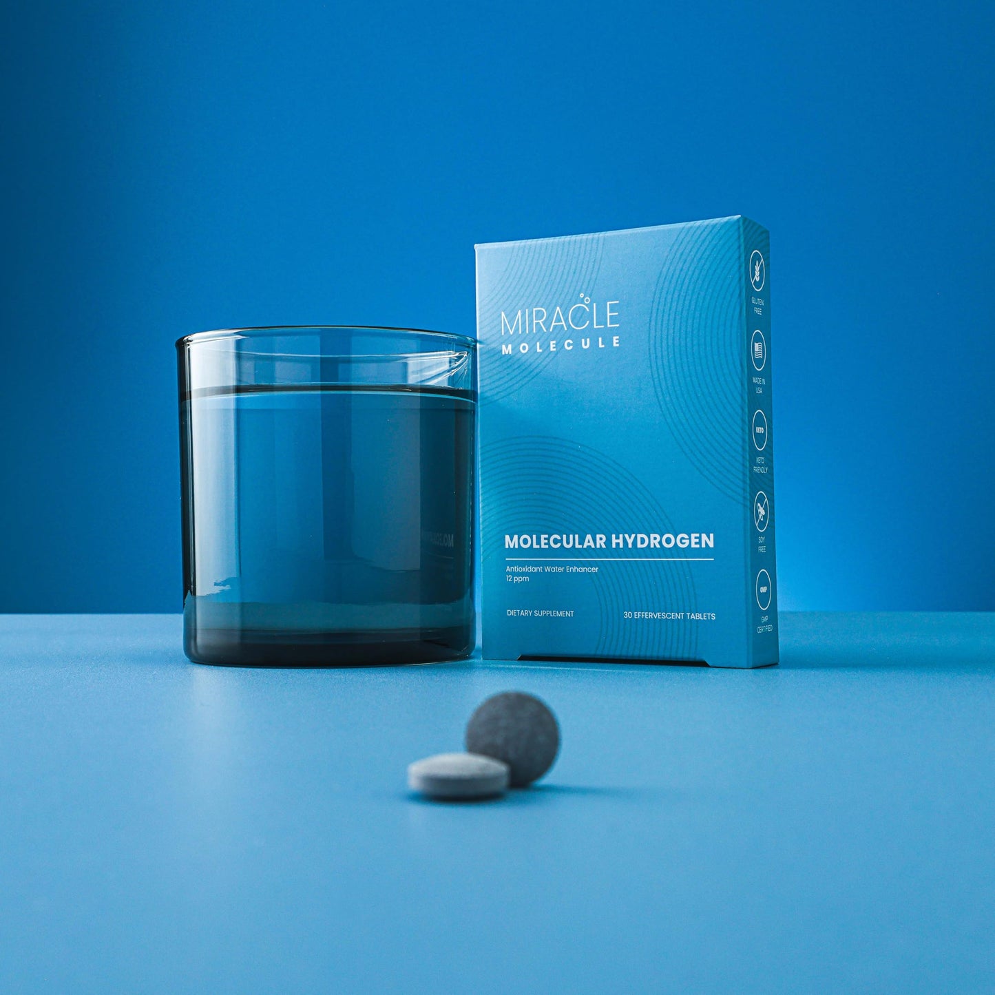 Molecular Hydrogen Tablets with Magnesium | 12 PPM | Miracle Molecule