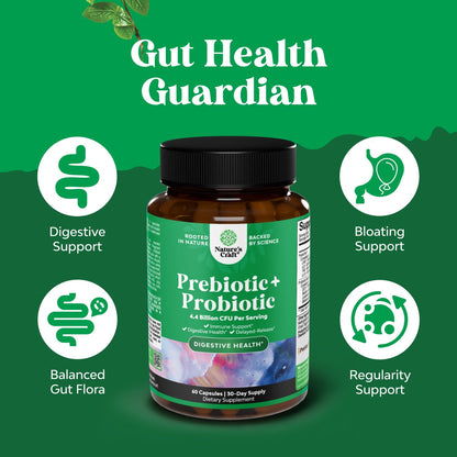 Prebiotics & Probiotics Gut Health Supplement - Probiotics for Men & Women