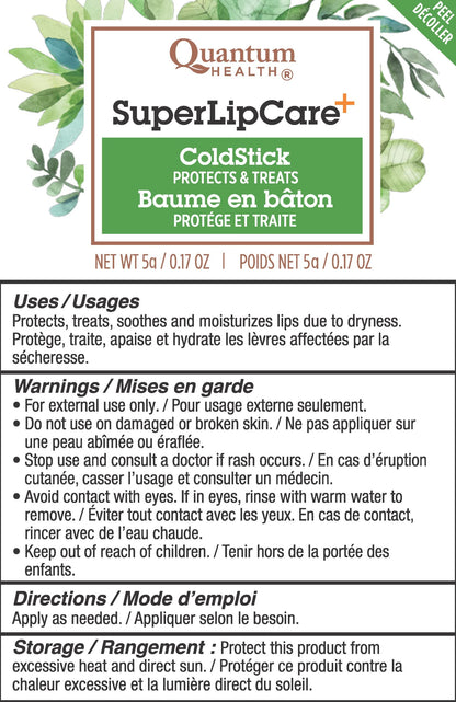 Super Lysine Plus Coldstick SPF21 Quantum 1 Stick - Natural Cold Sore Relief
