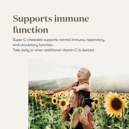 Young Living Super C Chewable Tablets 90ct – Vitamin C with Orange Essential Oil