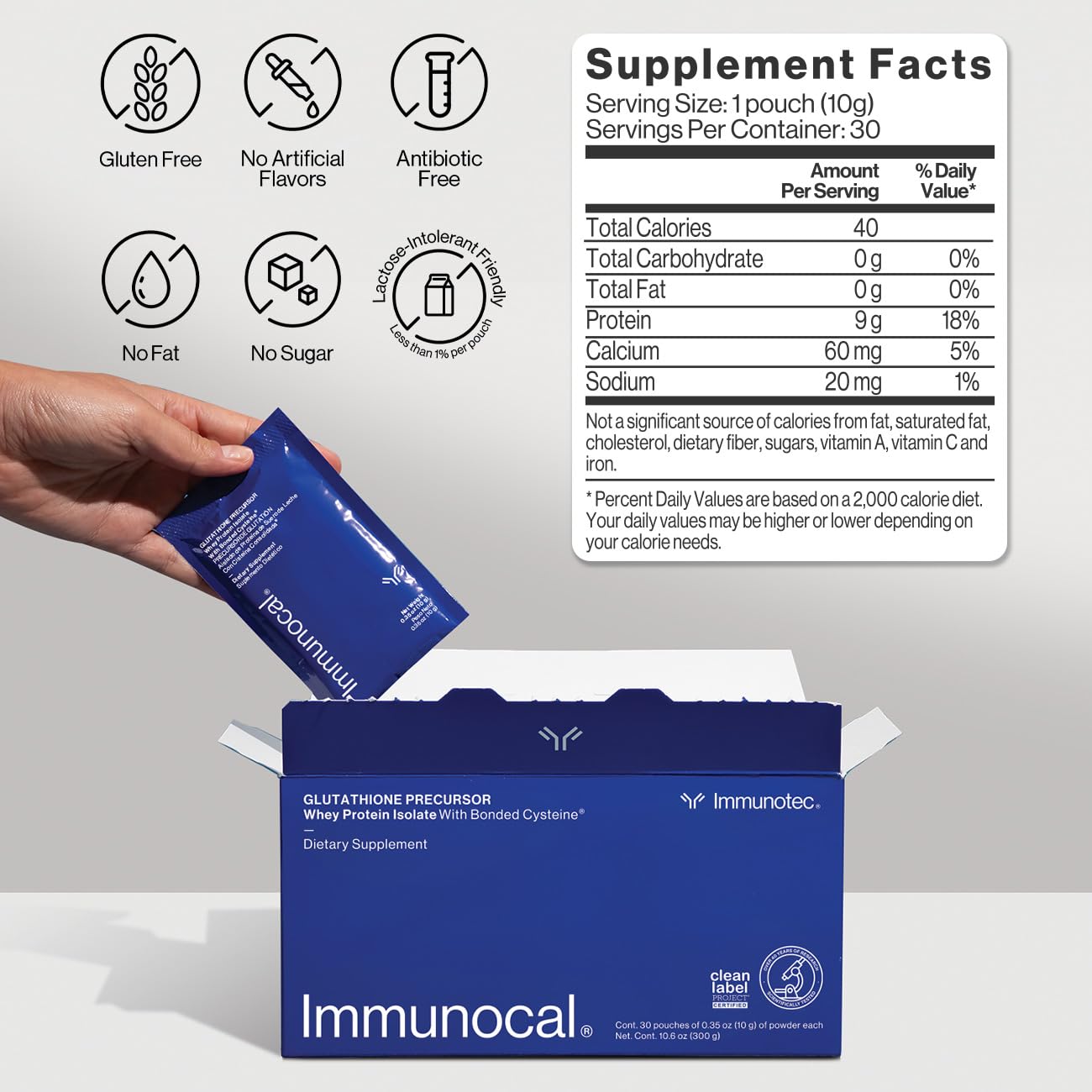 Immunocal Glutathione Precursor – Immune Support Whey Protein Isolate | 30 Servings